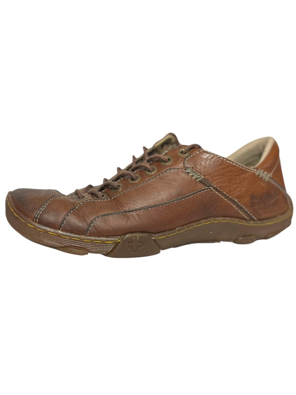 Vintage Dr. Martens Shoes Unisex Brown Leather Distressed Oiled Patina Retro Y2K